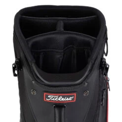 Titleist Jet Black Premium Golf Stand Bag -FootJoy || Callaway || Ping Sales 2020jetblackpremiumstandbagblackred4