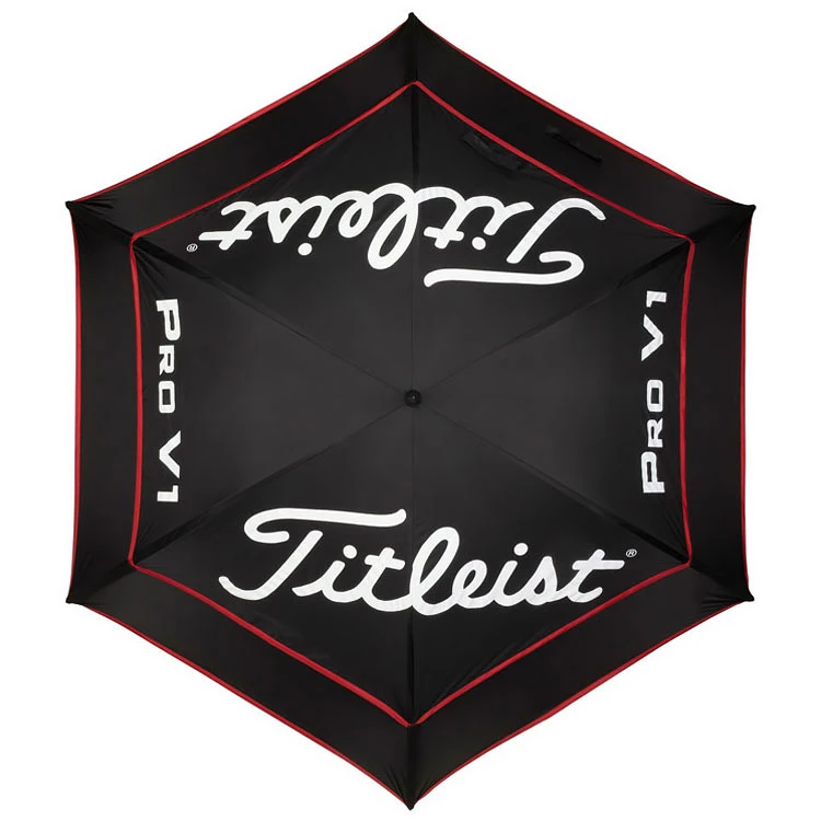 Titleist Jet Black Tour Double Canopy Golf Umbrella 2 Titleist Jet Black Tour Double Canopy Golf Umbrella - Image 2