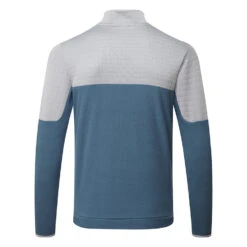 Adidas DWR Block 1/4 Zip Golf Sweater -FootJoy || Callaway || Ping Sales Adidas AW22 DWR Block Quarter Zip HF6528 SWADI326 White Crew Navy Back