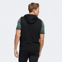 Adidas Statement Full Zip Hooded Golf Vest 11 Adidas Statement Full Zip Hooded Golf Vest -FootJoy || Callaway || Ping Sales Adidas AW22 Hoodie Vest HF6566 SWADI314 L Black Model 3