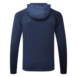 Adidas 3 Stripe COLD.RDY Golf Hoodie -FootJoy || Callaway || Ping Sales Adidas AW22 Three Stripe Cold.Rdy Hoodie HS4813 SWADI318 Collegiate Navy Back