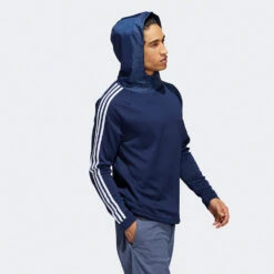 Adidas 3 Stripe COLD.RDY Golf Hoodie -FootJoy || Callaway || Ping Sales Adidas AW22 Three Stripe Cold.Rdy Hoodie HS4813 SWADI318 Collegiate Navy Model 6