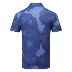 Adidas Flower Mesh Golf Polo Shirt -FootJoy || Callaway || Ping Sales Adidas SS23 Flower Mesh Polo HS1128 SHADI716 S Blue Fusion Collegiate Navy Back