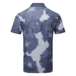 Adidas Flower Mesh Golf Polo Shirt -FootJoy || Callaway || Ping Sales Adidas SS23 Flower Mesh Polo HS1131 SHADI715 S White Collegiate Navy Back