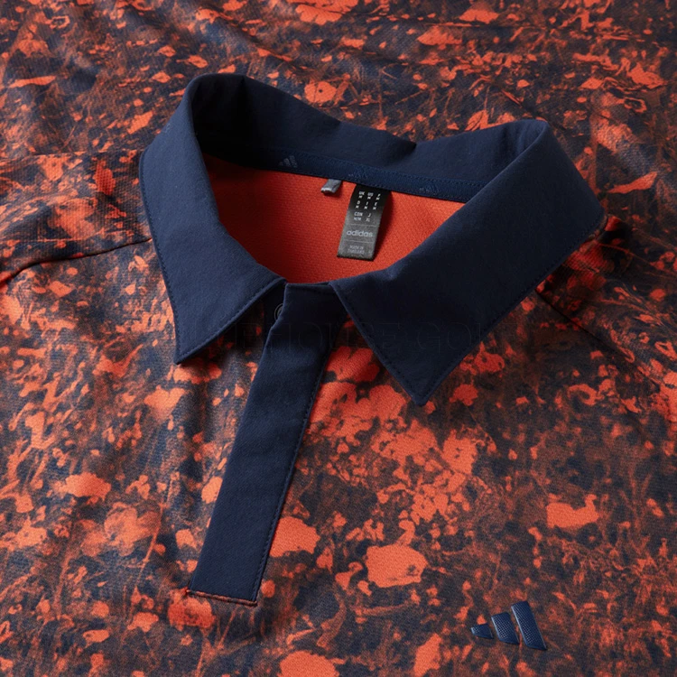 Adidas Mesh Print Golf Polo Shirt 2 Adidas Mesh Print Golf Polo Shirt - Image 2