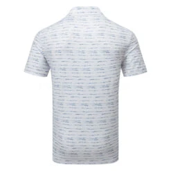 Adidas Stripe Zipper Golf Polo Shirt -FootJoy || Callaway || Ping Sales Adidas SS23 Stripe Zipper Polo IC1346 SHADI722 S White Collegiate Navy Back