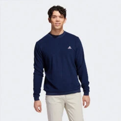 Adidas Core Crew Golf Sweater -FootJoy || Callaway || Ping Sales Adidas AW22 Core Crew Pullover HT5907 SWADI328 Crew Navy Model 1
