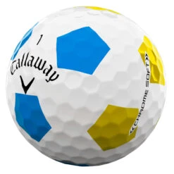 Callaway Chrome Soft Truvis Golf Balls -FootJoy || Callaway || Ping Sales Callaway 2022 Chrome Soft Truvis Golf Balls White Blue Yellow 3
