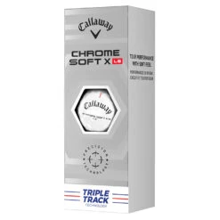 Callaway Chrome Soft X LS Triple Track Golf Balls -FootJoy || Callaway || Ping Sales Callaway 2022 Chrome Soft X LS Triple Track Golf Balls White 4
