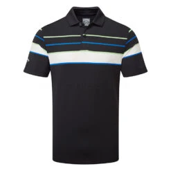 Callaway Resort Ventilated Shoulder Block Print Golf Polo Shirt