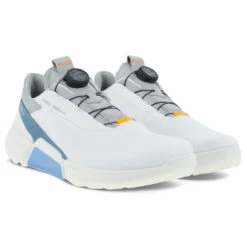 Ecco Biom H4 BOA Gore-Tex Golf Shoes -FootJoy || Callaway || Ping Sales Ecco Biom H 4 BOA Gore Tex Golf Shoes White Retro Blue 5