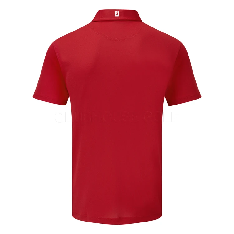 FootJoy Stretch Pique Solid Golf Polo Shirt 3 FootJoy Stretch Pique Solid Golf Polo Shirt - Image 3