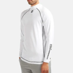 FootJoy ProDry Performance Golf Base Layer -FootJoy || Callaway || Ping Sales FOOTJOY THERMAL BASE LAYER WHITE FRONT model 1