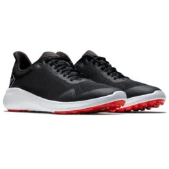 FootJoy FJ Flex 56141 Golf Shoes -FootJoy || Callaway || Ping Sales FootJoy FJ Flex Shoes Black White Red 3