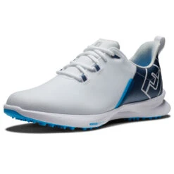 FootJoy Fuel Sport 55454 Golf Shoes 10 FootJoy Fuel Sport 55454 Golf Shoes -FootJoy || Callaway || Ping Sales FootJoy FJ Fuel Sport Shoes White Navy Blue 5