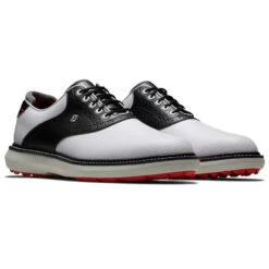 FootJoy FJ Traditions Spikeless 57924 Golf Shoes 8 FootJoy FJ Traditions Spikeless 57924 Golf Shoes -FootJoy || Callaway || Ping Sales FootJoy FJ Traditions Spikeless Shoes White Black Grey 3