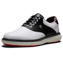 FootJoy FJ Traditions Spikeless 57924 Golf Shoes 10 FootJoy FJ Traditions Spikeless 57924 Golf Shoes -FootJoy || Callaway || Ping Sales FootJoy FJ Traditions Spikeless Shoes White Black Grey 5