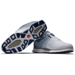 FootJoy Pro SL Sport 53854 Golf Shoes -FootJoy || Callaway || Ping Sales FootJoy Pro SL Sport Golf Shoes White Blue Fog Navy 6