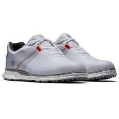 FootJoy Pro SL Sport 53853 Golf Shoes -FootJoy || Callaway || Ping Sales FootJoy Pro SL Sport Golf Shoes White Grey Orange 5