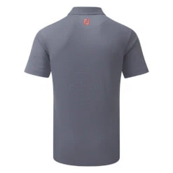 FootJoy Smooth Pique FJ Print Golf Polo Shirt -FootJoy || Callaway || Ping Sales FootJoy SS21 Smooth Pique FJ Print Polo Shirt 90358 Code SHFOO162 M Slate Coral Back