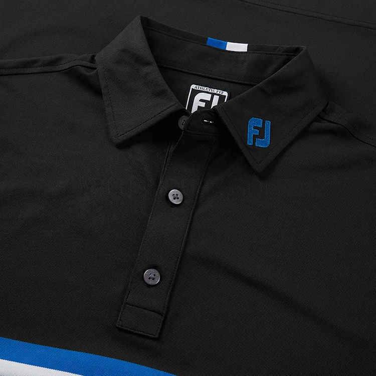 FootJoy Double Chest Band Pique Golf Polo Shirt 2 FootJoy Double Chest Band Pique Golf Polo Shirt - Image 2
