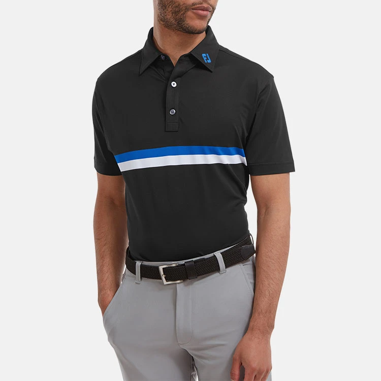 FootJoy Double Chest Band Pique Golf Polo Shirt 4 FootJoy Double Chest Band Pique Golf Polo Shirt - Image 4