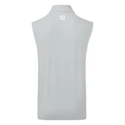 FootJoy Knit Full Zip Golf Vest -FootJoy || Callaway || Ping Sales FootJoy SS22 Knit Full Zip Golf Vest Grey 88457 Back