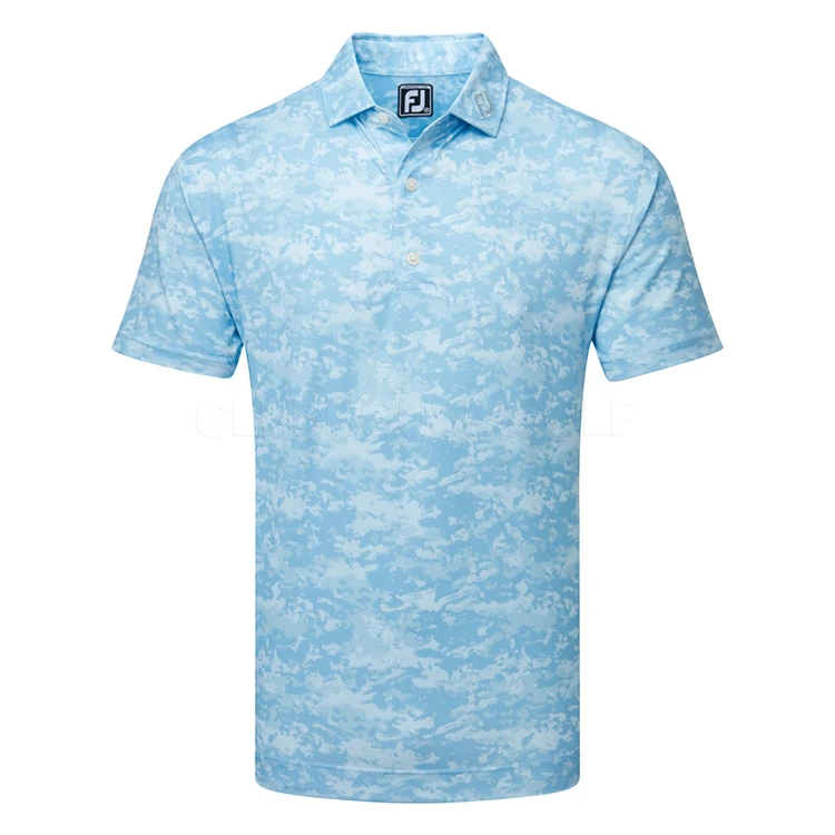FootJoy Cloud Camo Lisle Golf Polo Shirt 1 FootJoy Cloud Camo Lisle Golf Polo Shirt