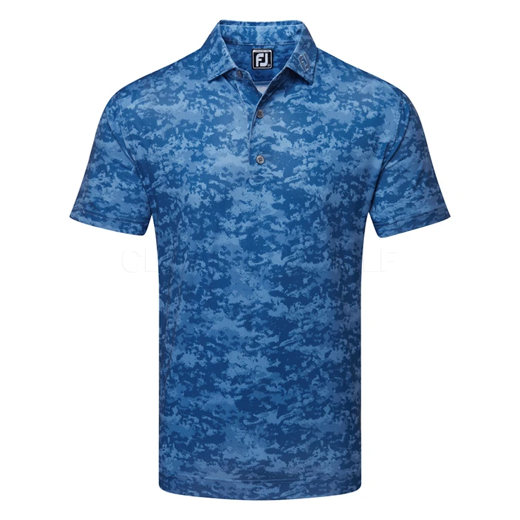 FootJoy Cloud Camo Lisle Golf Polo Shirt 1 FootJoy Cloud Camo Lisle Golf Polo Shirt