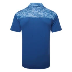 FootJoy Cloud Camo Trim Lisle Golf Polo Shirt -FootJoy || Callaway || Ping Sales FootJoy SS23 Cloud Camo Trim Lisle Polo Shirt 80009 SHFOO232 S Twilight Back
