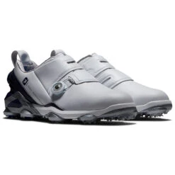FootJoy Tour Alpha Double BOA 55508 Golf Shoes -FootJoy || Callaway || Ping Sales FootJoy Tour Alpha Double BOA Golf Shoes White Navy Charcoal 5