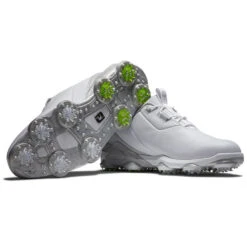 FootJoy Tour Alpha 55505 Golf Shoes 11 FootJoy Tour Alpha 55505 Golf Shoes -FootJoy || Callaway || Ping Sales FootJoy Tour Alpha Golf Shoes White Grey Lime 6