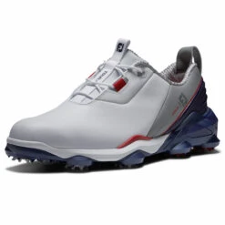 FootJoy Tour Alpha 55500 Golf Shoes -FootJoy || Callaway || Ping Sales FootJoy Tour Alpha Shoes White Navy Grey 5