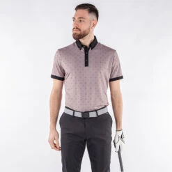 Galvin Green Marlow Golf Polo Shirt -FootJoy || Callaway || Ping Sales Galvin Green AW22 Marlow Polo Shirt G136177 SHGAL569 L Sharkskin Black Model 1