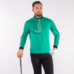 Galvin Green Daxton Insula Golf Pullover -FootJoy || Callaway || Ping Sales Galvin Green SS22 Daxton Insula Half Zip Pullover G124287 Code SWGAL356 M Green Black White Model 1