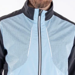 Galvin Green Albert Waterproof Golf Jacket -FootJoy || Callaway || Ping Sales Galvin Green SS22 Albert Waterproof Jacket G130067 WJGAL430 Blue bell Black White Model 2