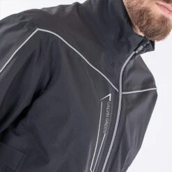 Galvin Green Armstrong Waterproof Golf Jacket -FootJoy || Callaway || Ping Sales Galvin Green SS22 Armstrong Waterproof Jacket G120277 WJGAL433 Black Sharkskin Model 6