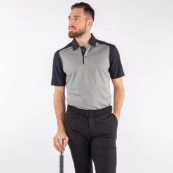 Galvin Green Massimo Golf Polo Shirt -FootJoy || Callaway || Ping Sales Galvin Green SS22 Massimo Polo Shirt G127307 Code SHGAL555 M Sharkskin Black Model 1