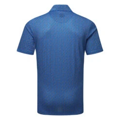 Galvin Green Mauro Golf Polo Shirt 5 Galvin Green Mauro Golf Polo Shirt -FootJoy || Callaway || Ping Sales Galvin Green SS23 Mauro Polo Shirt G136861 SHGAL597 S Blue White Back
