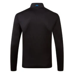 J.Lindeberg Bran 1/4 Zip Golf Sweater -FootJoy || Callaway || Ping Sales J.Lindeberg SS22 Bran 1 4 Zip Golf Sweater GMJS06479 9999 SWLIN074 Black Back