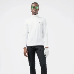 J.Lindeberg Luke 1/2 Zip Golf Sweater 9 J.Lindeberg Luke 1/2 Zip Golf Sweater -FootJoy || Callaway || Ping Sales J.Lindeberg SS22 Luke Half Zip Mid Layer GMJS06340 0000 Code SWLIN044 M White Black model 1