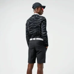 J.Lindeberg Stuart Stripe Golf Shorts 10 J.Lindeberg Stuart Stripe Golf Shorts -FootJoy || Callaway || Ping Sales J.Lindeberg SS22 Stuart Stripe Golf Shorts GMPA05577 9999 Code TSLIN012 34 W Black Model 2