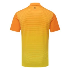 J.Lindeberg Lowell Golf Polo Shirt 5 J.Lindeberg Lowell Golf Polo Shirt -FootJoy || Callaway || Ping Sales J.Lindeberg SS23 Lowell Slim Fit Polo GMJT07524 I068 SHLIN192 Russet OrangeBlazing Yellow Back