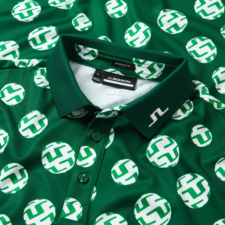 J.Lindeberg Tour Tech Print Golf Polo Shirt 2 J.Lindeberg Tour Tech Print Golf Polo Shirt - Image 2
