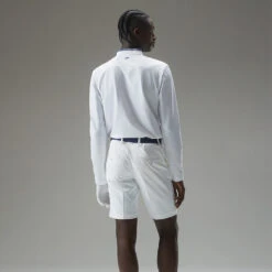 J.Lindeberg Tyson Long Sleeve Golf Polo Shirt 11 J.Lindeberg Tyson Long Sleeve Golf Polo Shirt -FootJoy || Callaway || Ping Sales J.Lindeberg Tyson LS Reg Fit Polo GMJT07801 0000 SHLIN154 WhiteNavy Peony Model 3