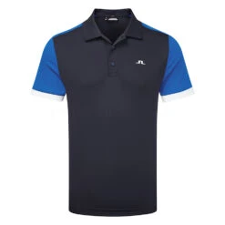 J.Lindeberg Roy Golf Polo Shirt 5 J.Lindeberg Roy Golf Polo Shirt -FootJoy || Callaway || Ping Sales J.Lindeberg Roy Slim Fit GMJT06852 0346 Nautical Blue Front 2