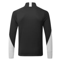 Mizuno Winter Breeze 1/4 Zip Golf Sweater -FootJoy || Callaway || Ping Sales Mizuno AW22 Winter Breeze 1 4 Zip 52GA2506 05 SWMIZ052 2XL Grey Black Back