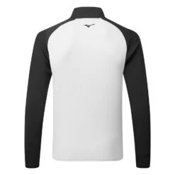 Mizuno Winter Breeze Bloc 1/4 Zip Golf Sweater -FootJoy || Callaway || Ping Sales Mizuno AW22 Winter Breeze Bloc 1 4 Zip 52GA2504 05 SWMIZ048 S Grey Black Back