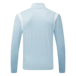 Mizuno Quick Dry Breeze Elite 1/4 Zip Golf Sweater -FootJoy || Callaway || Ping Sales Mizuno SS22 Breeze Elite 1 4 Zip Sweater 52GC2001 19 Code SWMIZ042 M Light Blue Back
