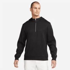Nike Dry 1/2 Zip Golf Hoodie -FootJoy || Callaway || Ping Sales Nike Dry 1 2 Zip Golf Hoodie Black DN1906 010 SWNIK253 Model 1